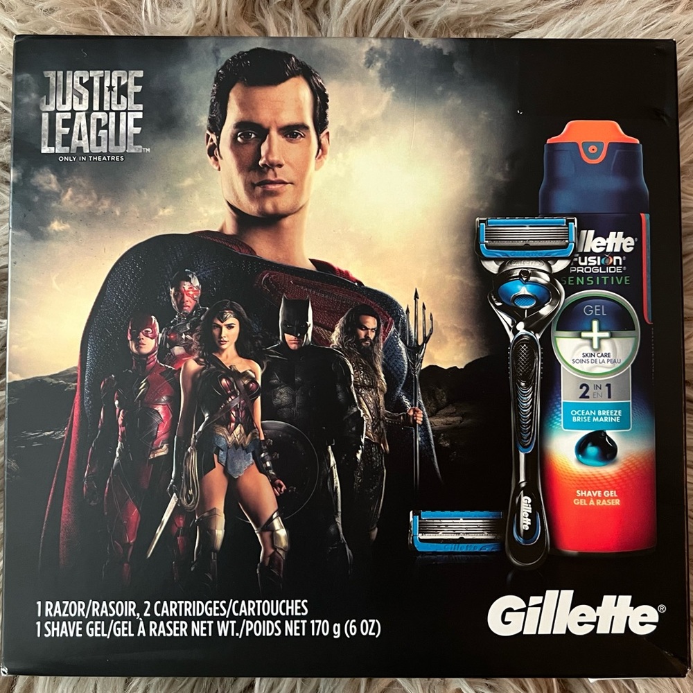 *NWT* Rare Justice League Gillette Shaving 🪒 Gift 🎁 Set